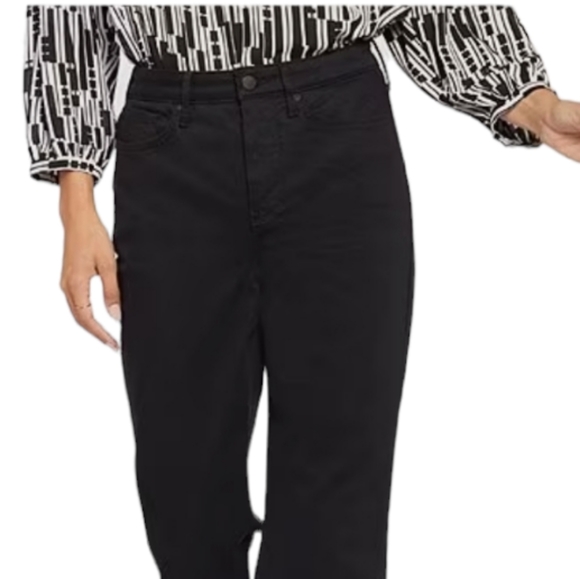 NYDJ Not Your Daughters Jeans side leg buttons Capri jeans NWOT - Picture 2 of 13